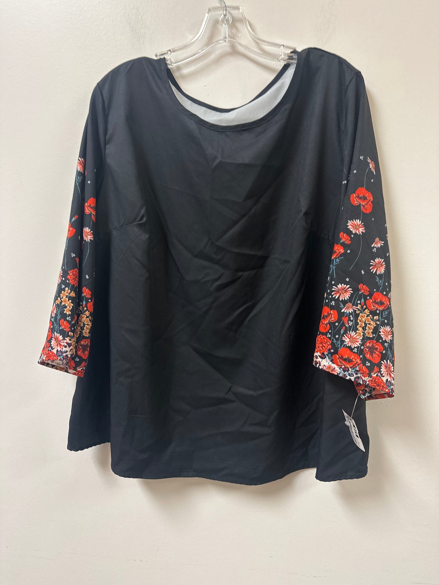 Top Long Sleeve By Clothes Mentor In Floral Print, Size: 3x