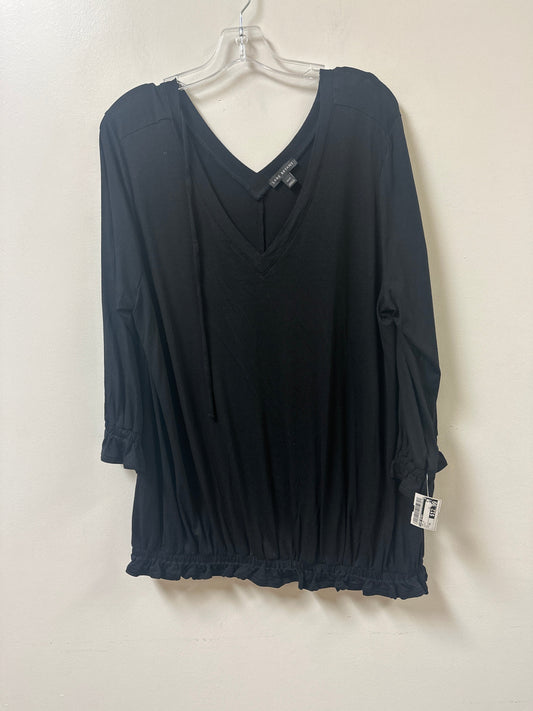 Top Long Sleeve By Lane Bryant In Black, Size: 2x
