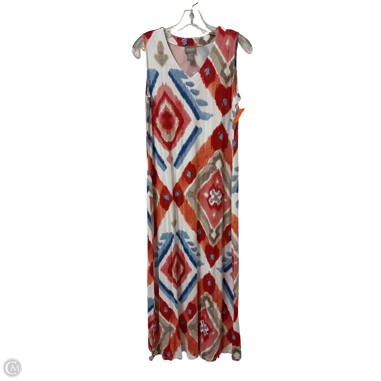 Dress Casual Maxi By Chicos In Multi-colored, Size: S