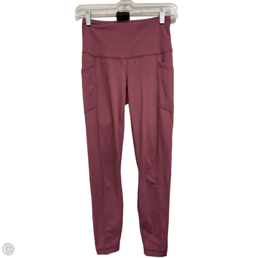 Athletic Leggings By 90 Degrees By Reflex In Pink, Size: Xs