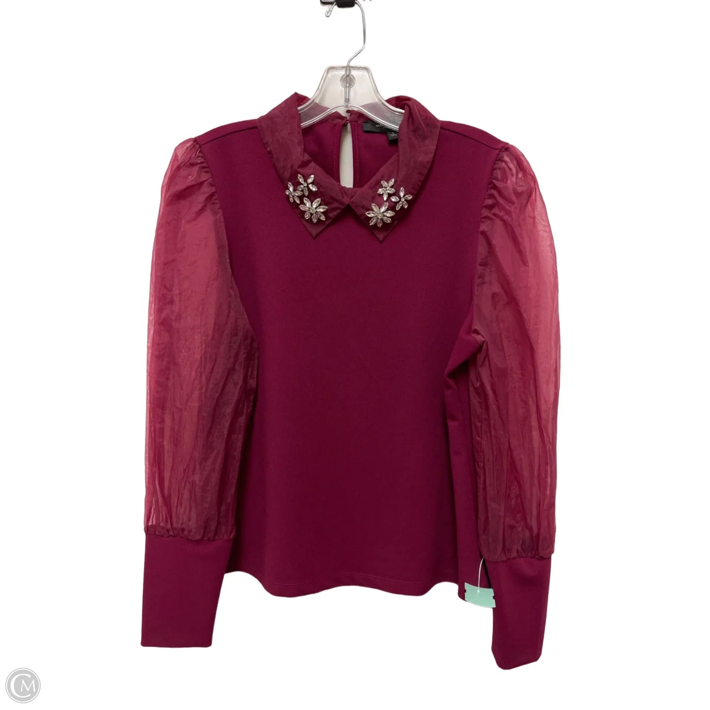 Top Long Sleeve By Marc New York In Purple, Size: L