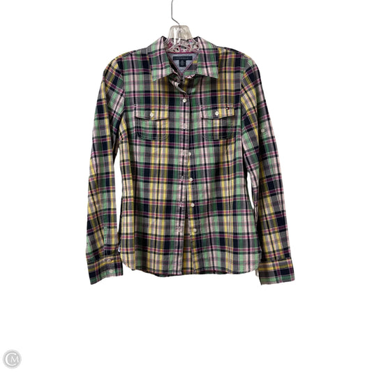 Blouse Long Sleeve By Tommy Hilfiger In Multi-colored, Size: Sp