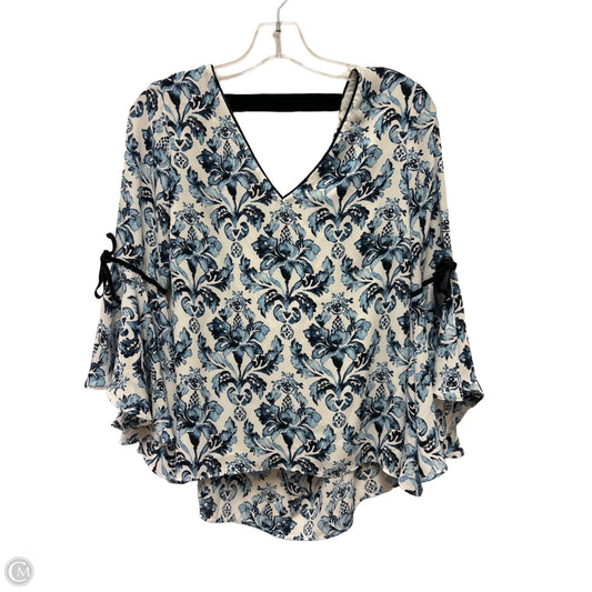 Top Long Sleeve By White House Black Market In Blue, Size: Xs