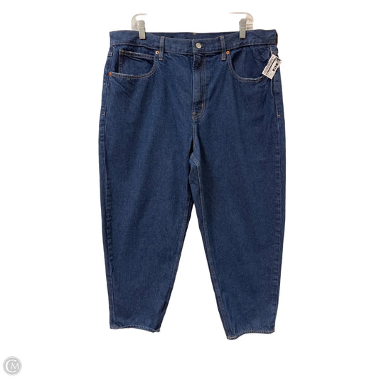 Jeans Straight By Gap In Blue Denim, Size: 18