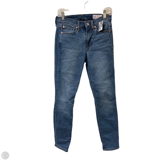 Jeans Skinny By Gap In Blue Denim, Size: 6