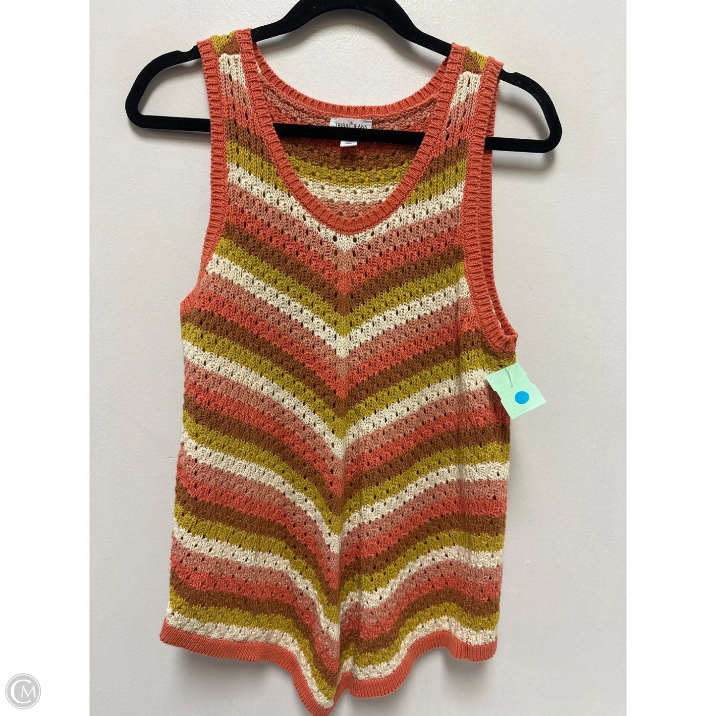 Top Sleeveless By Tribal In Orange, Size: Sp