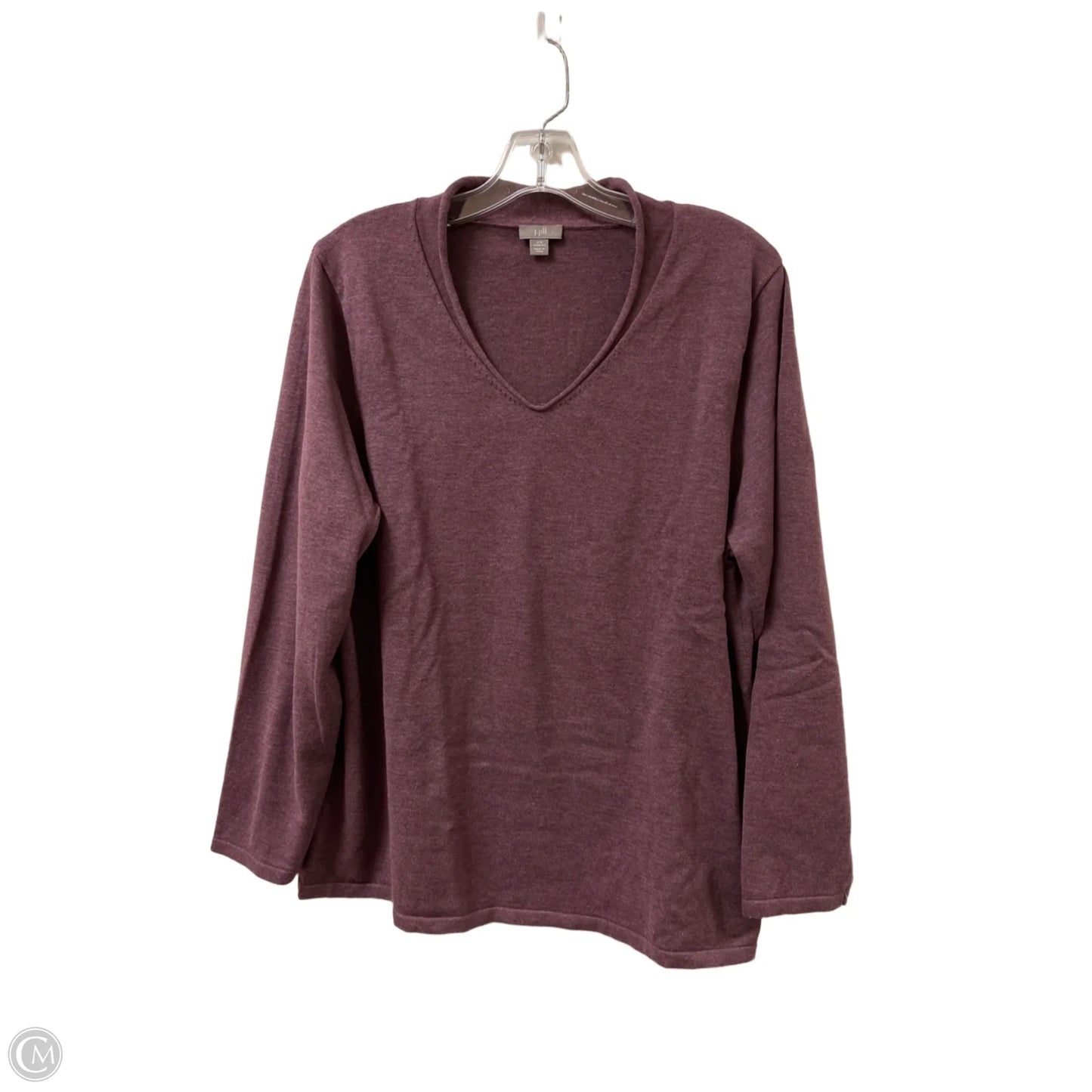 Top Long Sleeve By J. Jill In Purple, Size: 2x