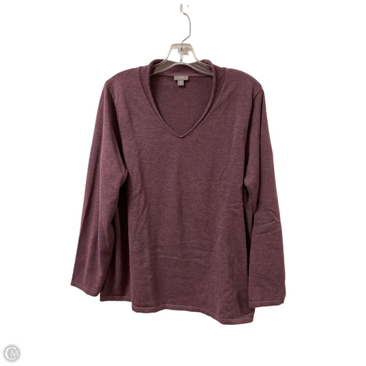 Top Long Sleeve By J. Jill In Purple, Size: 2x
