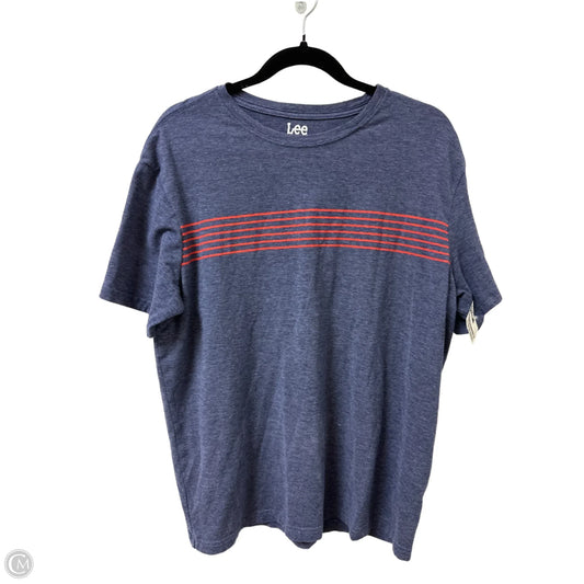 Top Short Sleeve By Lee In Blue, Size: L