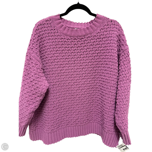 Sweater By Ava & Viv In Purple, Size: 3x