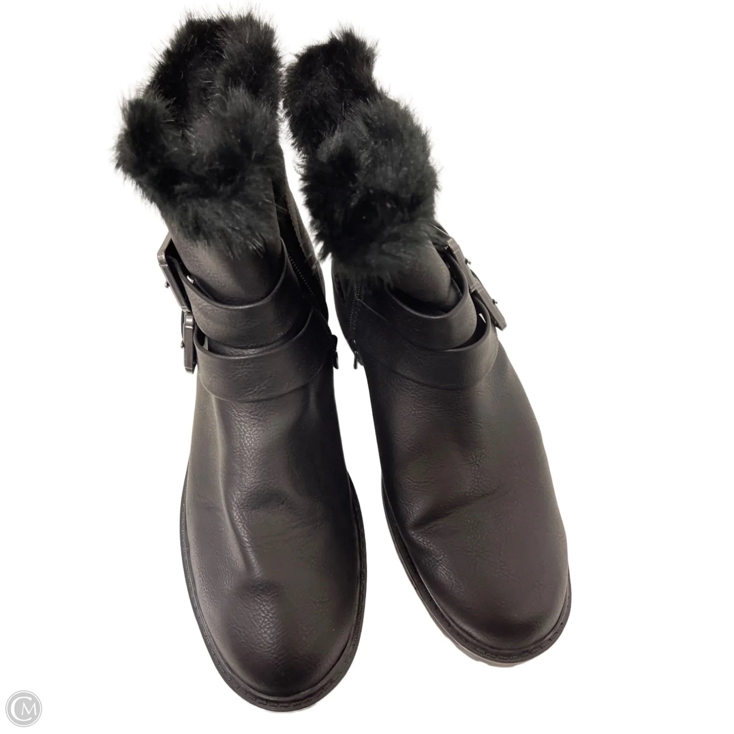 Boots Ankle Heels By Universal Thread In Black, Size: 10