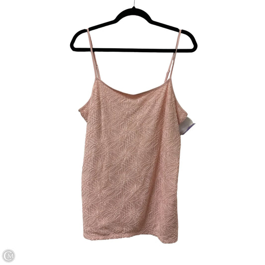 Top Sleeveless By Ann Taylor In Pink, Size: Xl