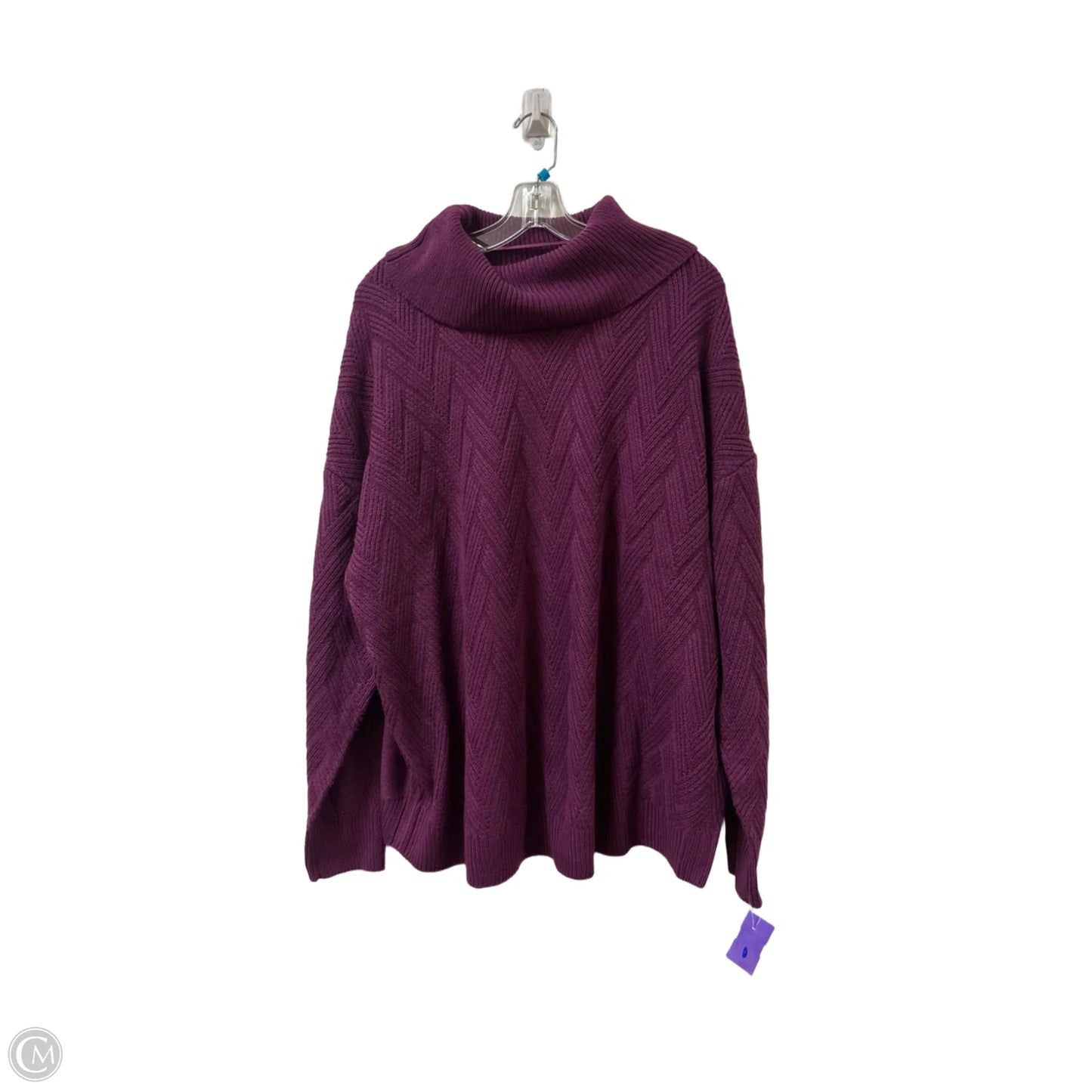 Sweater By Lane Bryant In Purple, Size: 3x