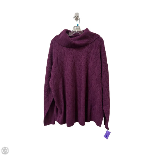 Sweater By Lane Bryant In Purple, Size: 3x