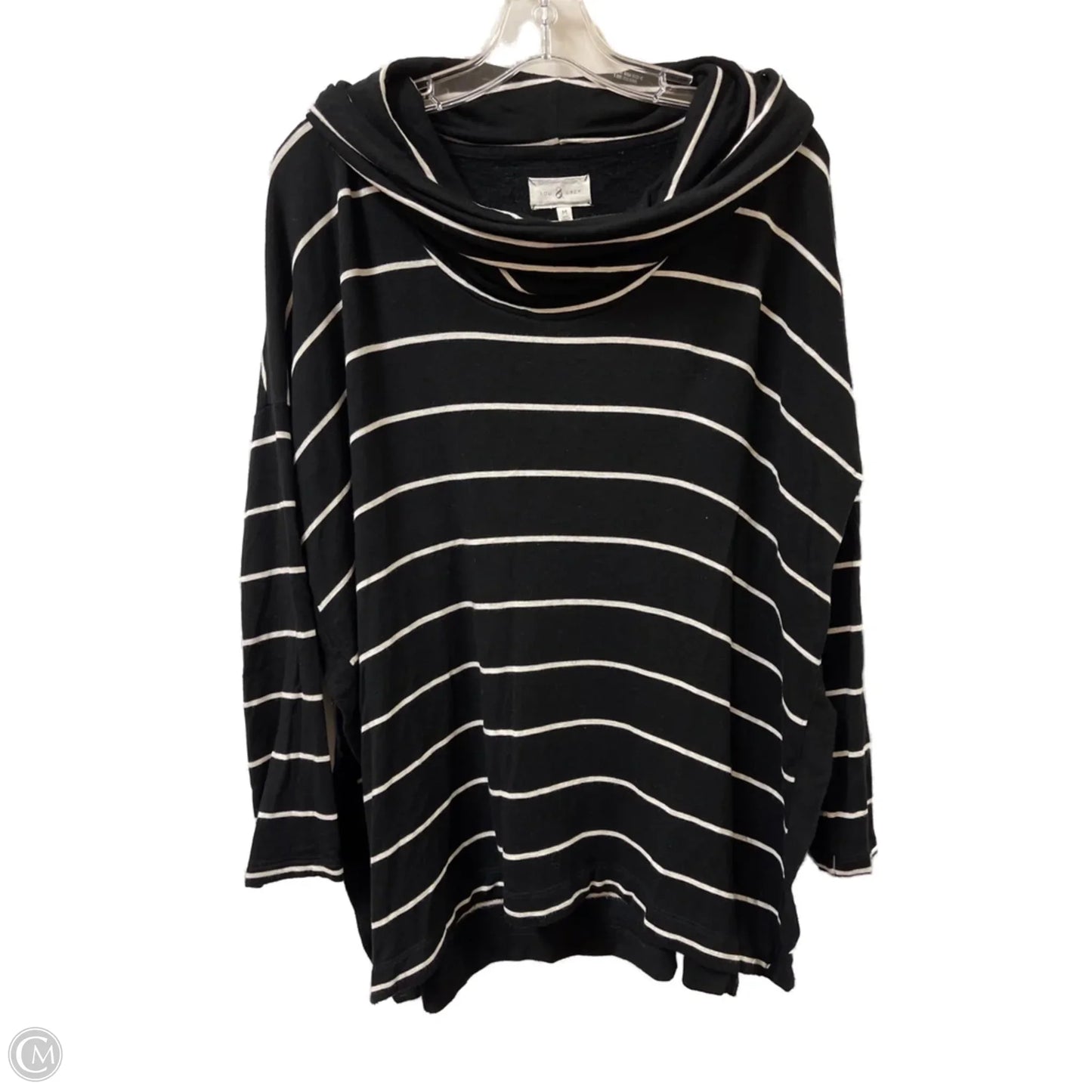 Sweater By Lou And Grey In Black & White, Size: M