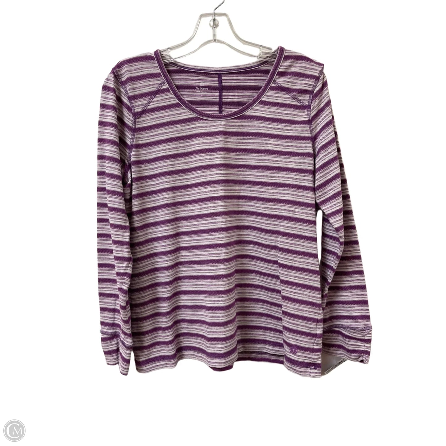 Top Long Sleeve By Talbots In Purple, Size: L