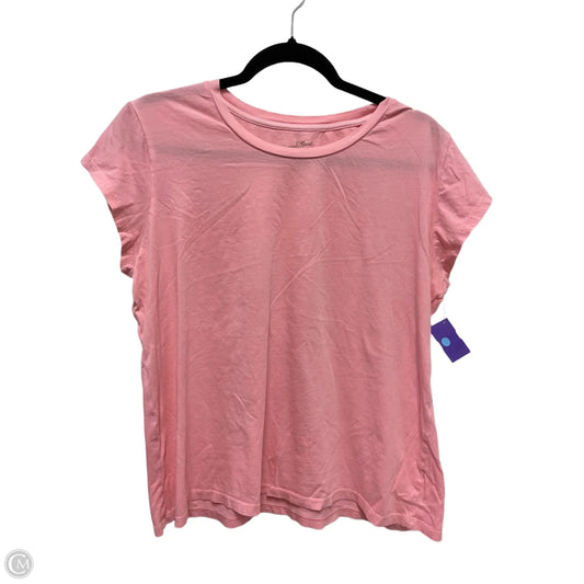 Top Short Sleeve By Universal Thread In Pink, Size: 1x