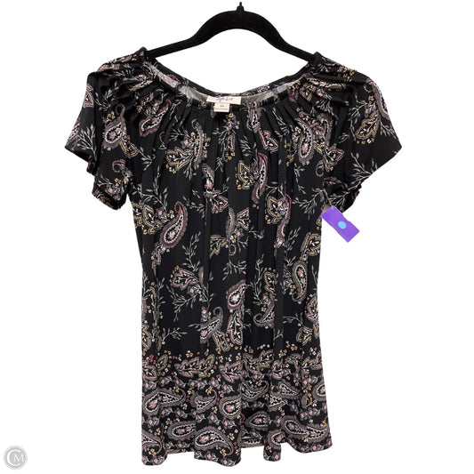 Top Short Sleeve By Style And Co Collection Women In Multi-colored, Size: Xs