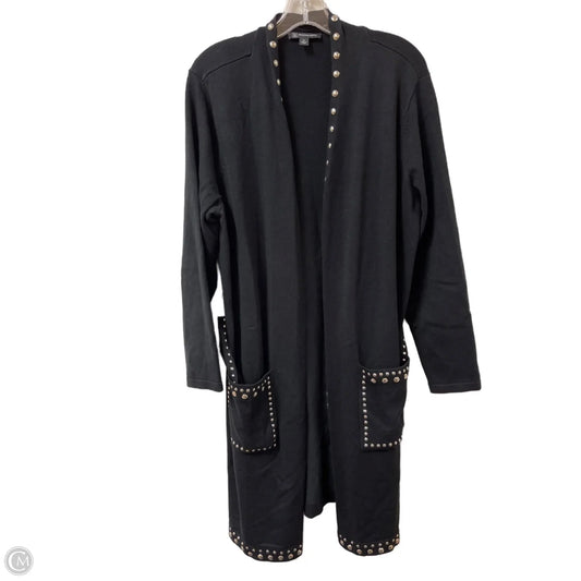 Sweater Cardigan By Inc In Black, Size: Xl