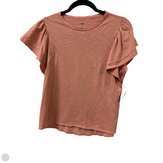 Top Short Sleeve By Dip In Peach, Size: Xs