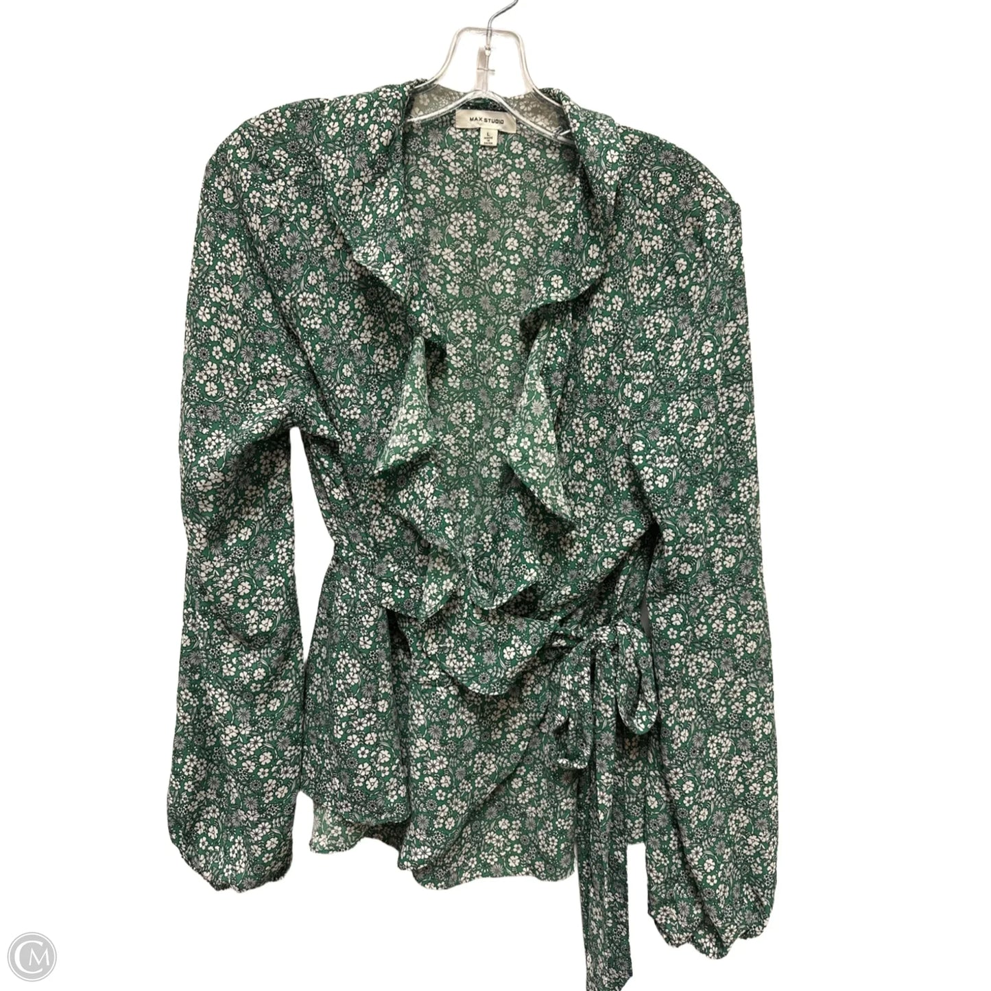 Top Long Sleeve By Max Studio In Floral Print, Size: L