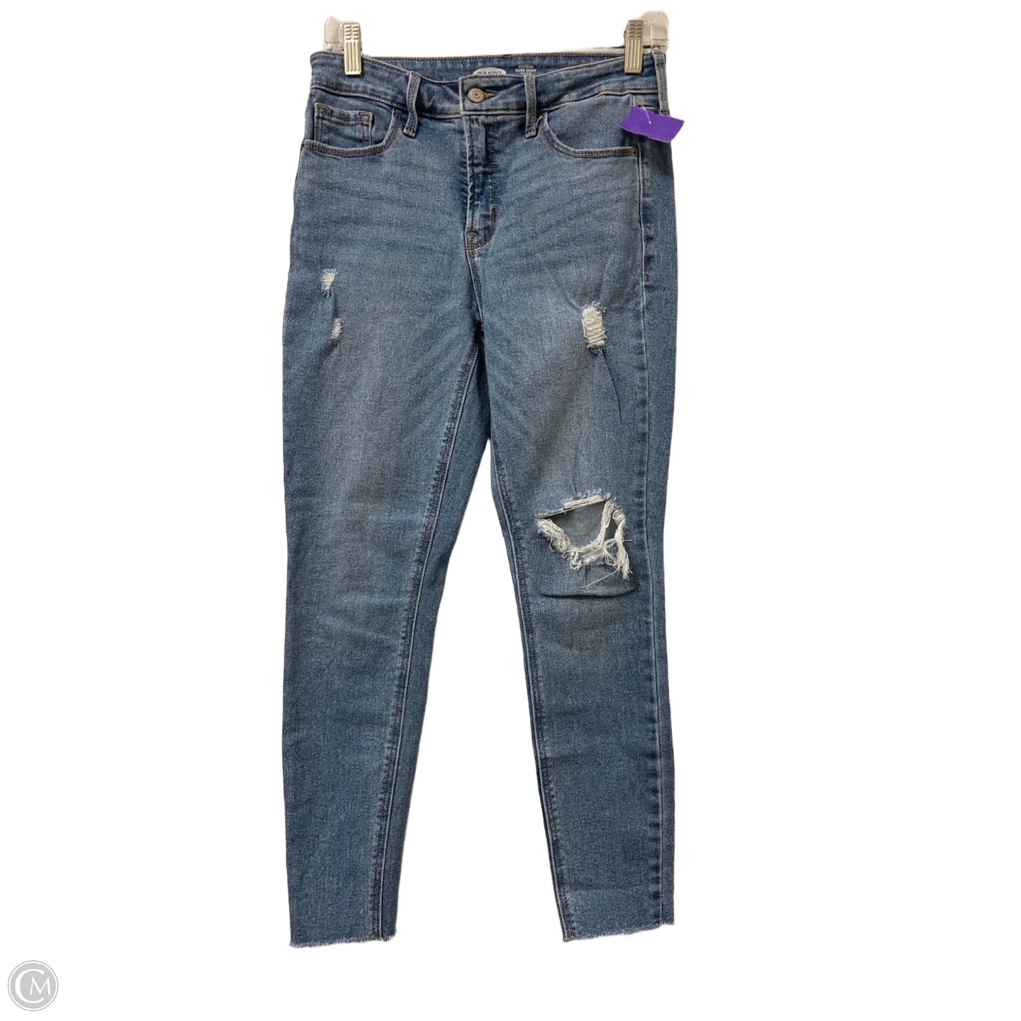 Jeans Skinny By Old Navy In Blue Denim, Size: 4