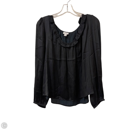 Top Long Sleeve By J. Crew In Black, Size: Xl