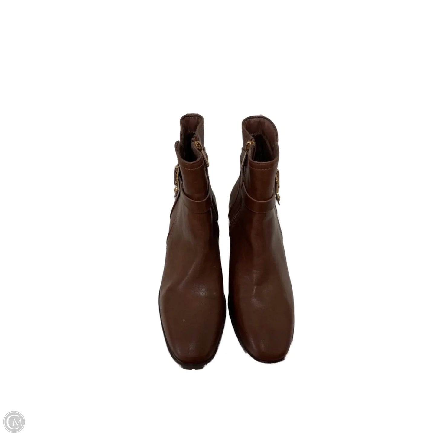 Boots Ankle Flats By Anne Klein In Brown, Size: 9.5