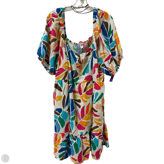 Dress Casual Midi By Clothes Mentor In Multi-colored, Size: 3x