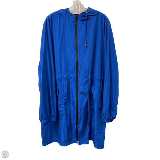 Jacket Utility By Clothes Mentor In Blue, Size: 1x
