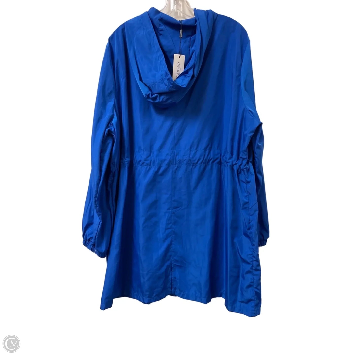 Jacket Utility By Clothes Mentor In Blue, Size: 1x