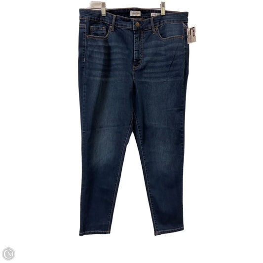 Jeans Straight By Jessica Simpson In Blue Denim, Size: 14