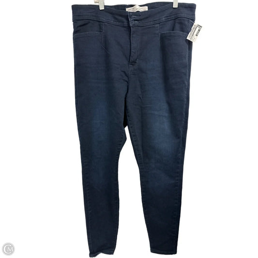 Jeans Skinny By Levis In Blue Denim, Size: 18