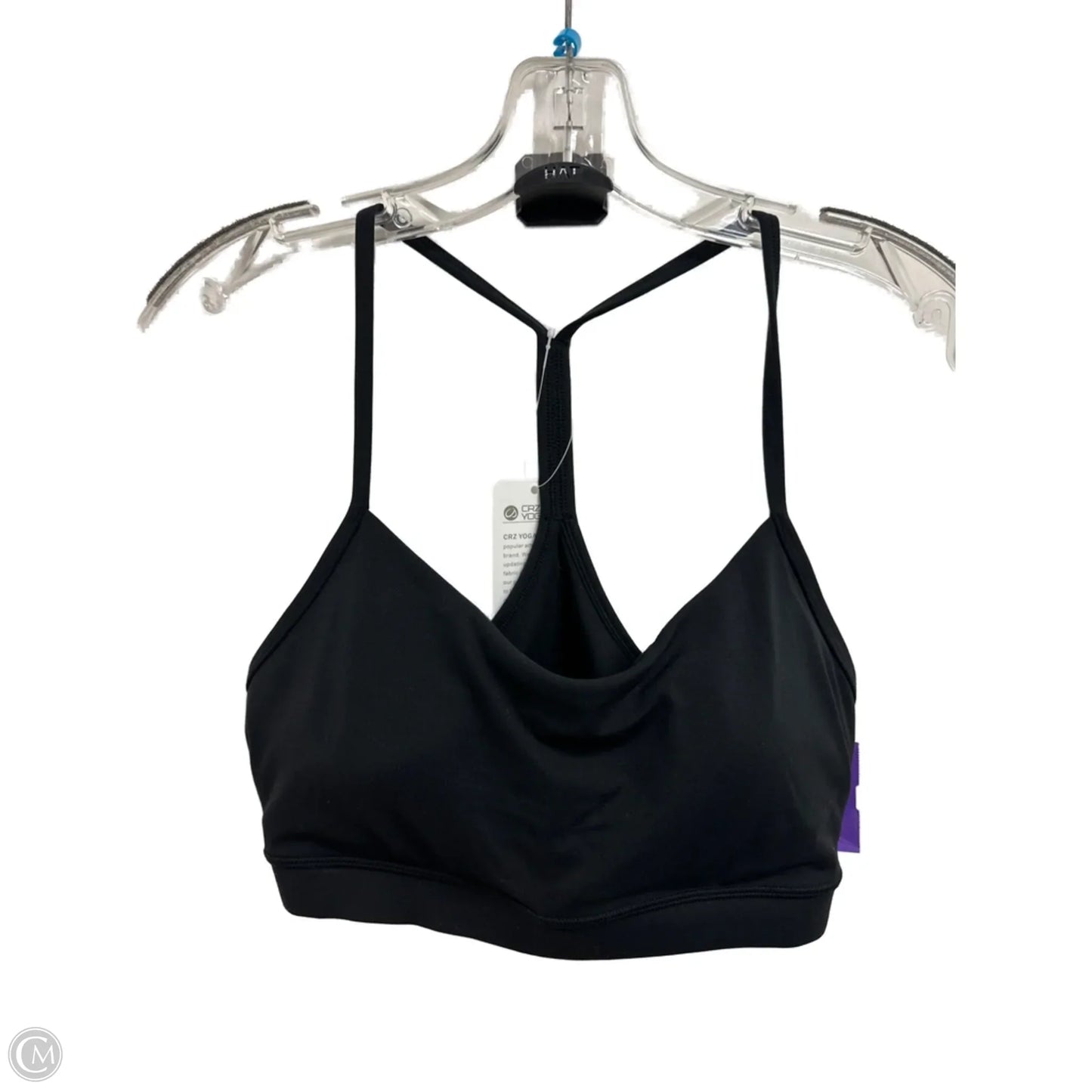 Athletic Bra By Clothes Mentor In Black, Size: L