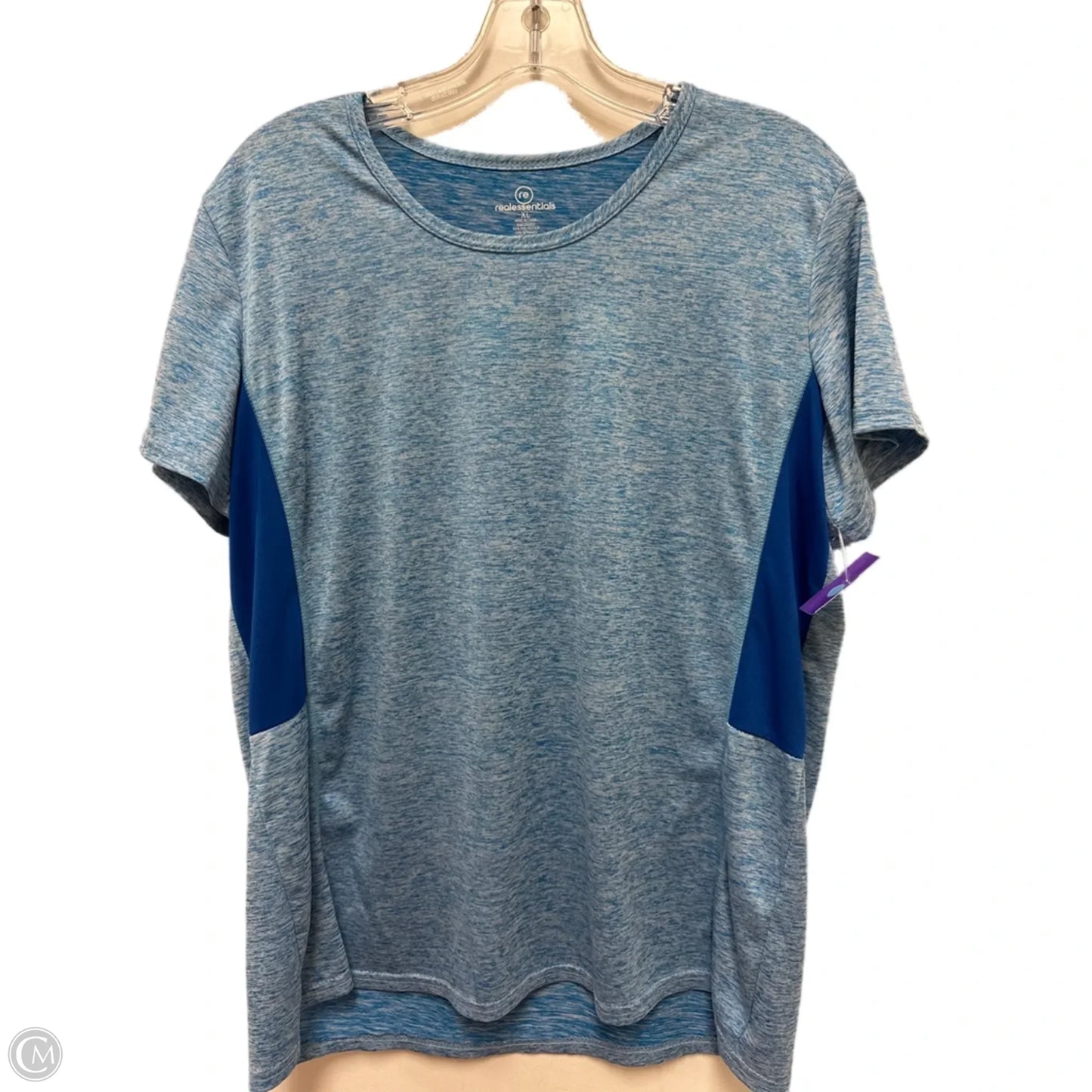 Athletic Top Short Sleeve By Clothes Mentor In Blue, Size: Xl