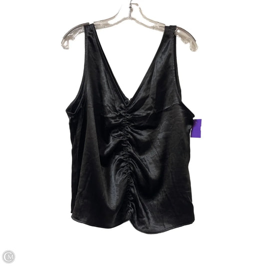 Top Sleeveless By H&m In Black, Size: L