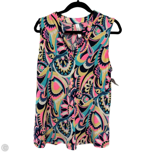 Top Sleeveless By Clothes Mentor In Multi-colored, Size: L
