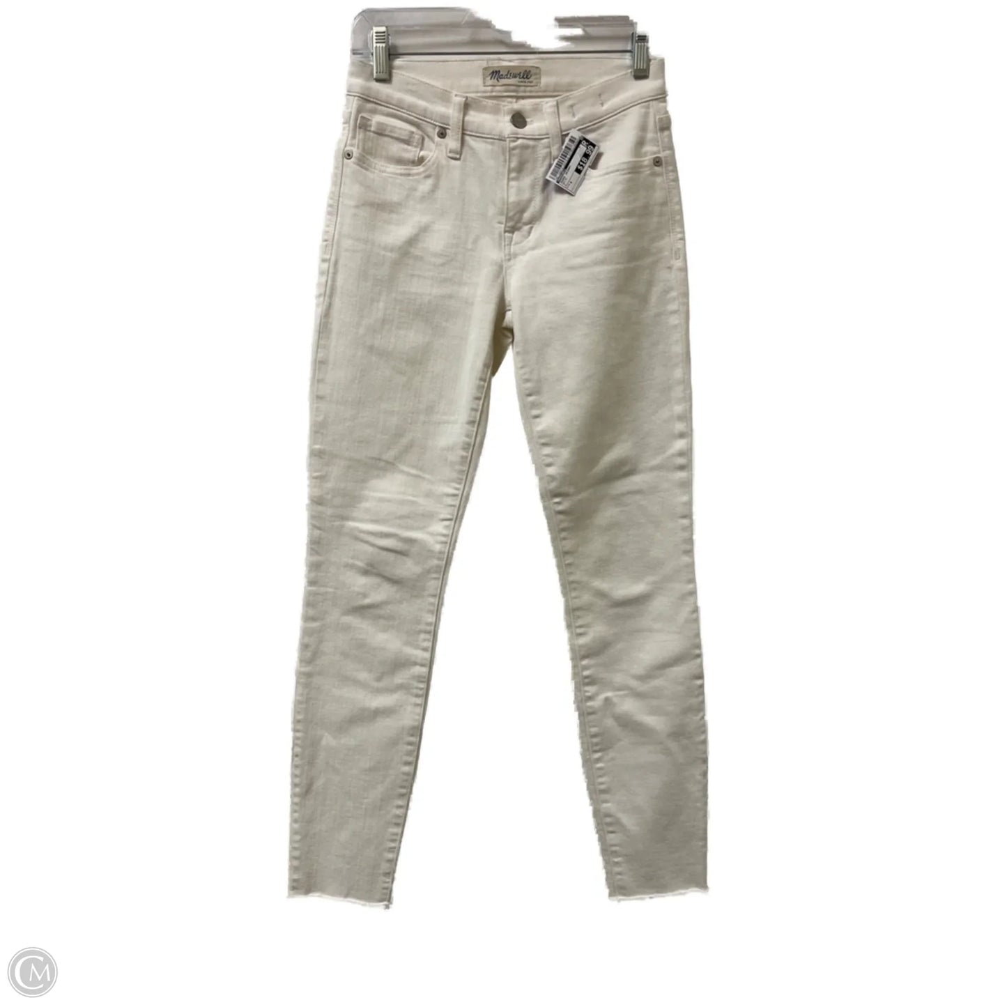 Jeans Skinny By Madewell In White, Size: 4