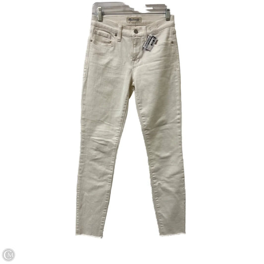 Jeans Skinny By Madewell In White, Size: 4