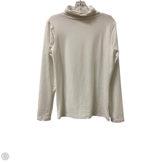 Top Long Sleeve By Zenana Outfitters In White, Size: Xl