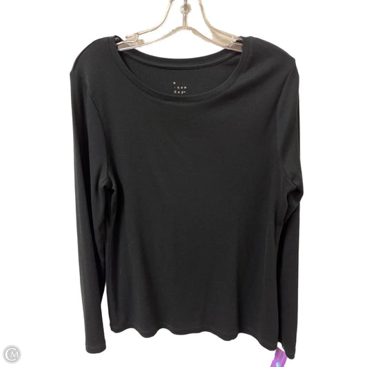 Top Long Sleeve By A New Day In Black, Size: Xl