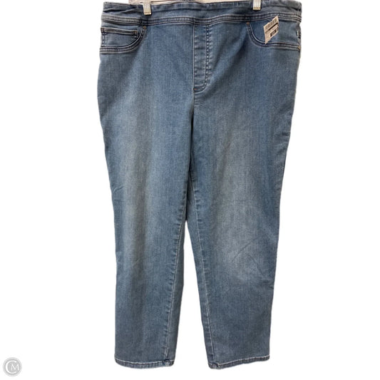 Jeans Skinny By Chicos In Blue Denim, Size: 16