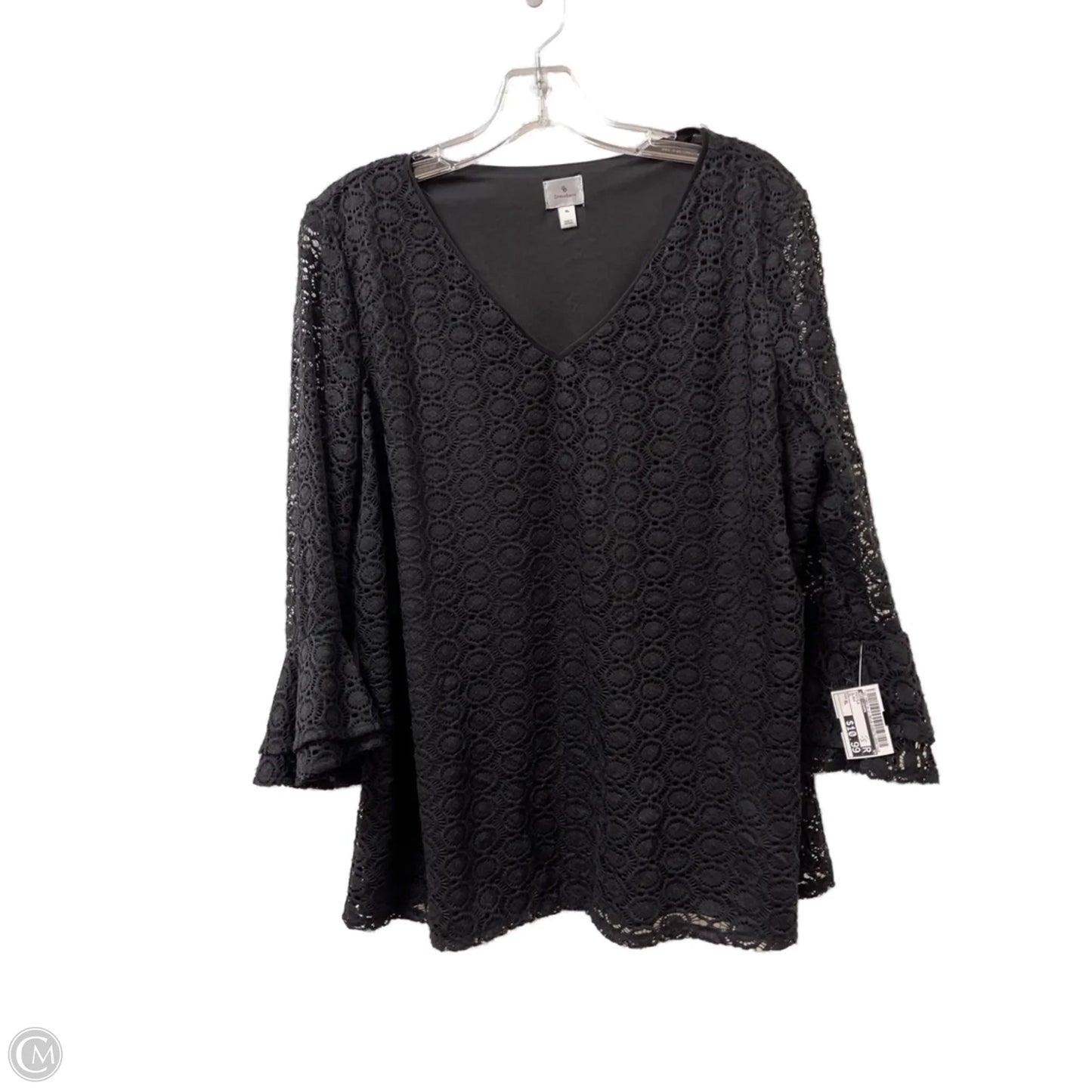Top Long Sleeve By Dressbarn In Black, Size: Xl
