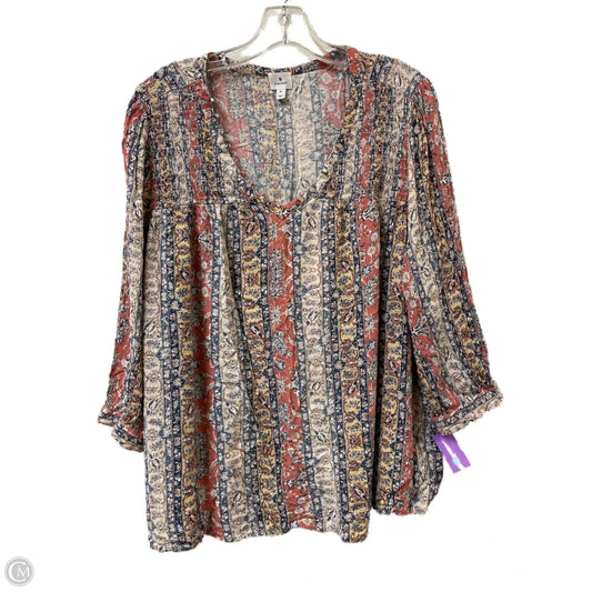 Top Long Sleeve By Dressbarn In Multi-colored, Size: Xl