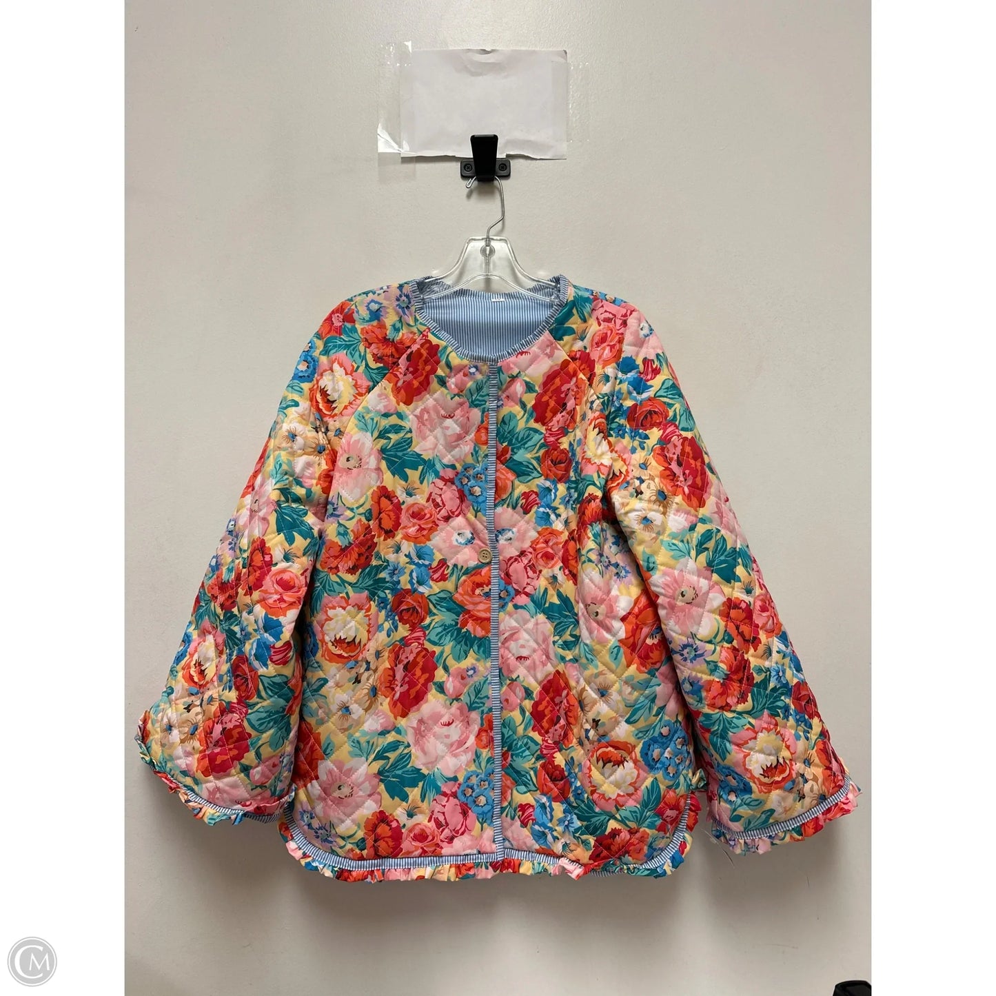 Jacket Puffer & Quilted By Clothes Mentor In Multi-colored, Size: M