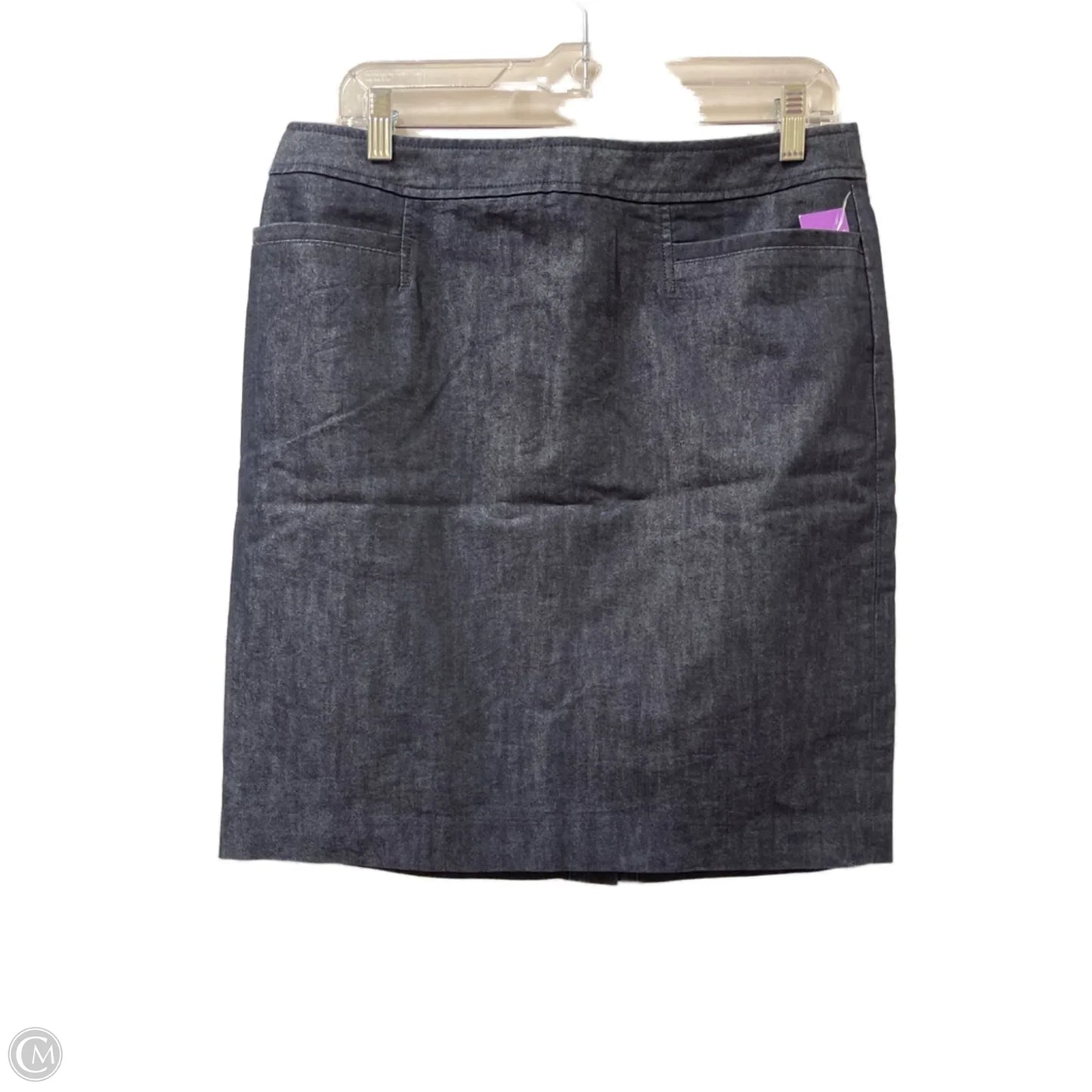 Skirt Midi By Halogen In Blue Denim, Size: 10