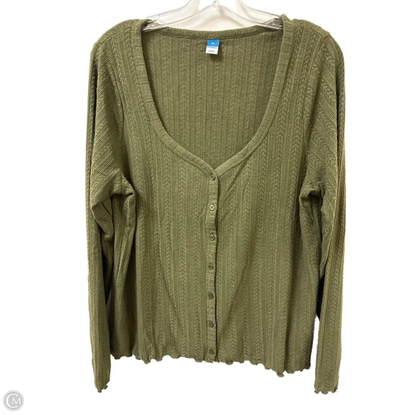 Top Long Sleeve By Old Navy In Green, Size: Xl