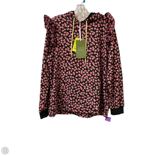 Sweatshirt Hoodie By Target-designer In Floral Print, Size: L