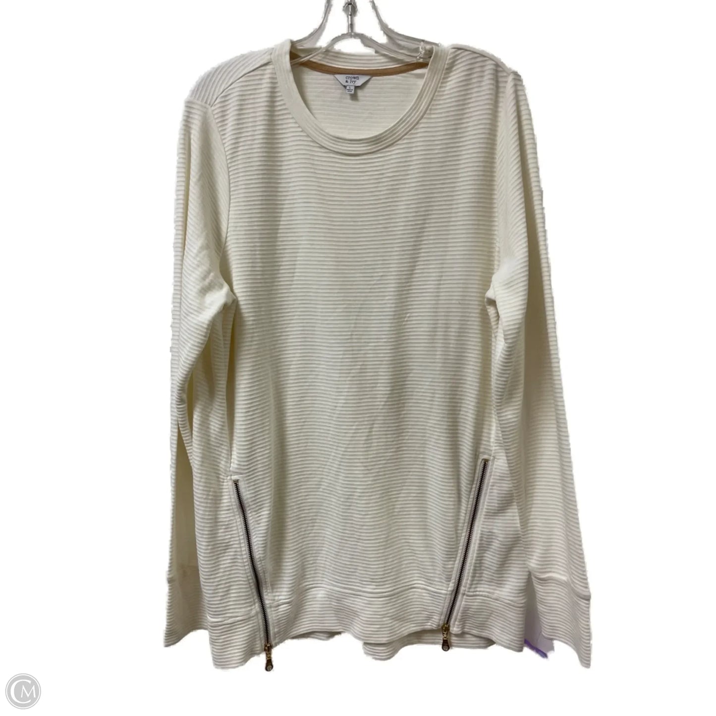 Sweater By Crown And Ivy In Cream, Size: L