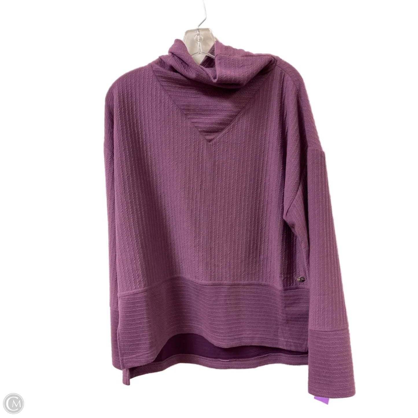Athletic Sweatshirt Collar By Tahari By Arthur Levine In Purple, Size: L